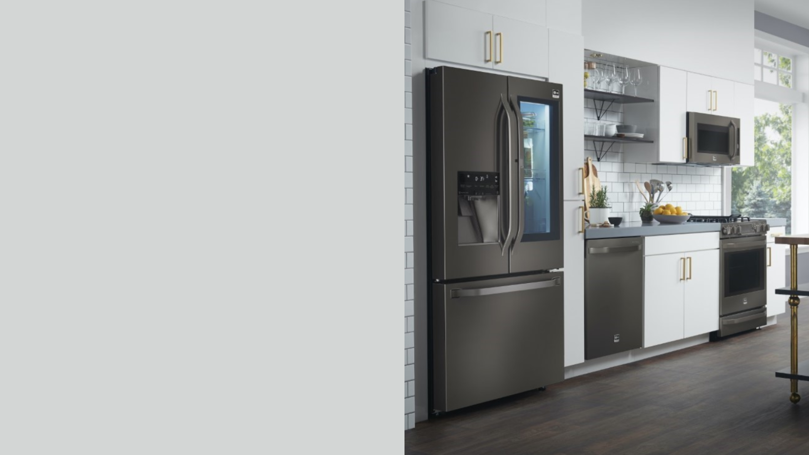 kitchen with matching appliances