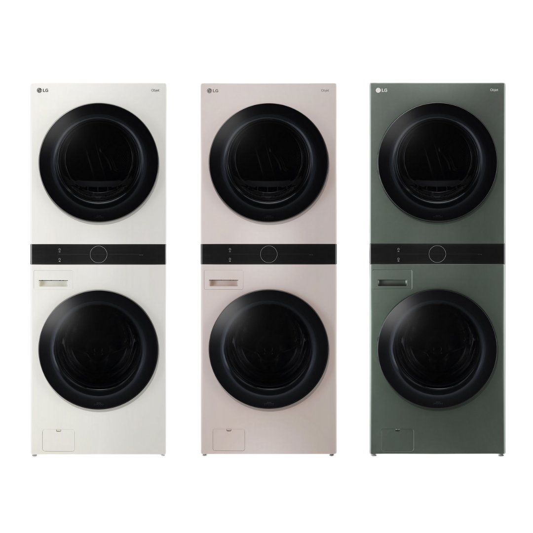 colored LG washer and dryer sets and wash towers