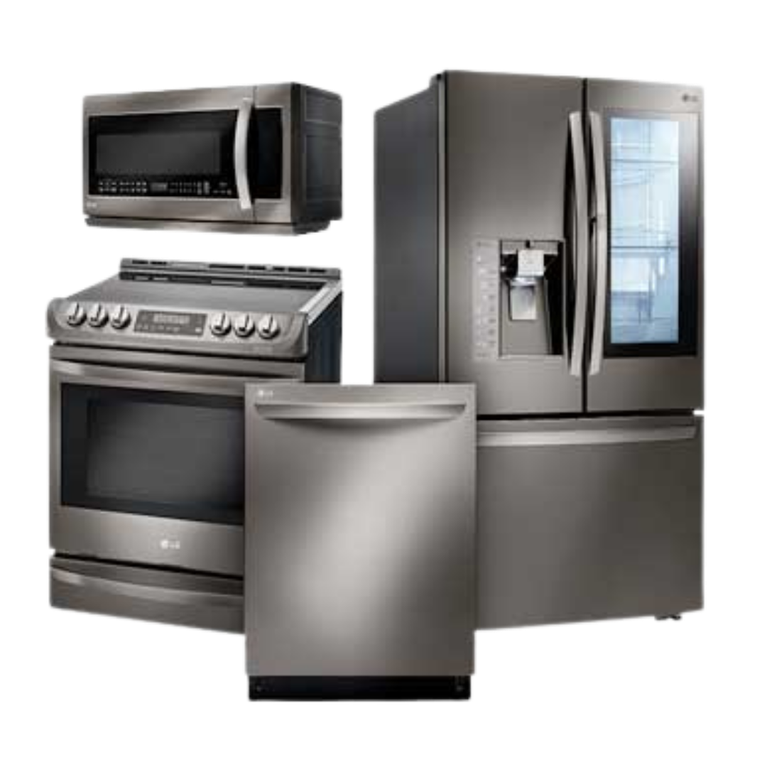 LG brand appliance set for kitchen